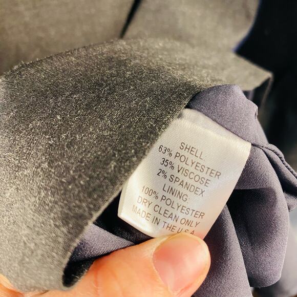 Nora Gardner Gray Tallulah Ruffle Sleeve Shift A-Line Career Dress Size 8 - Picture 4 of 6